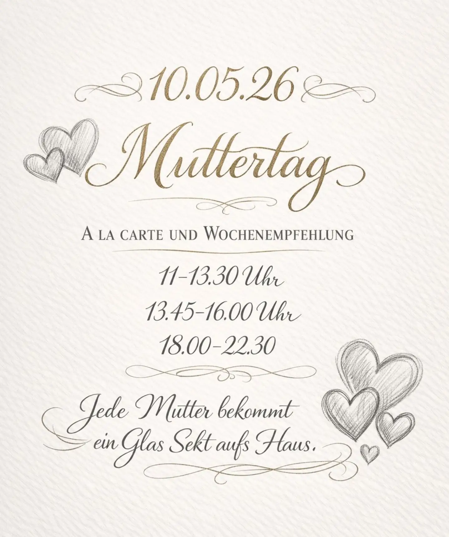 Essen gehen am Muttertag in der Kochschmiede