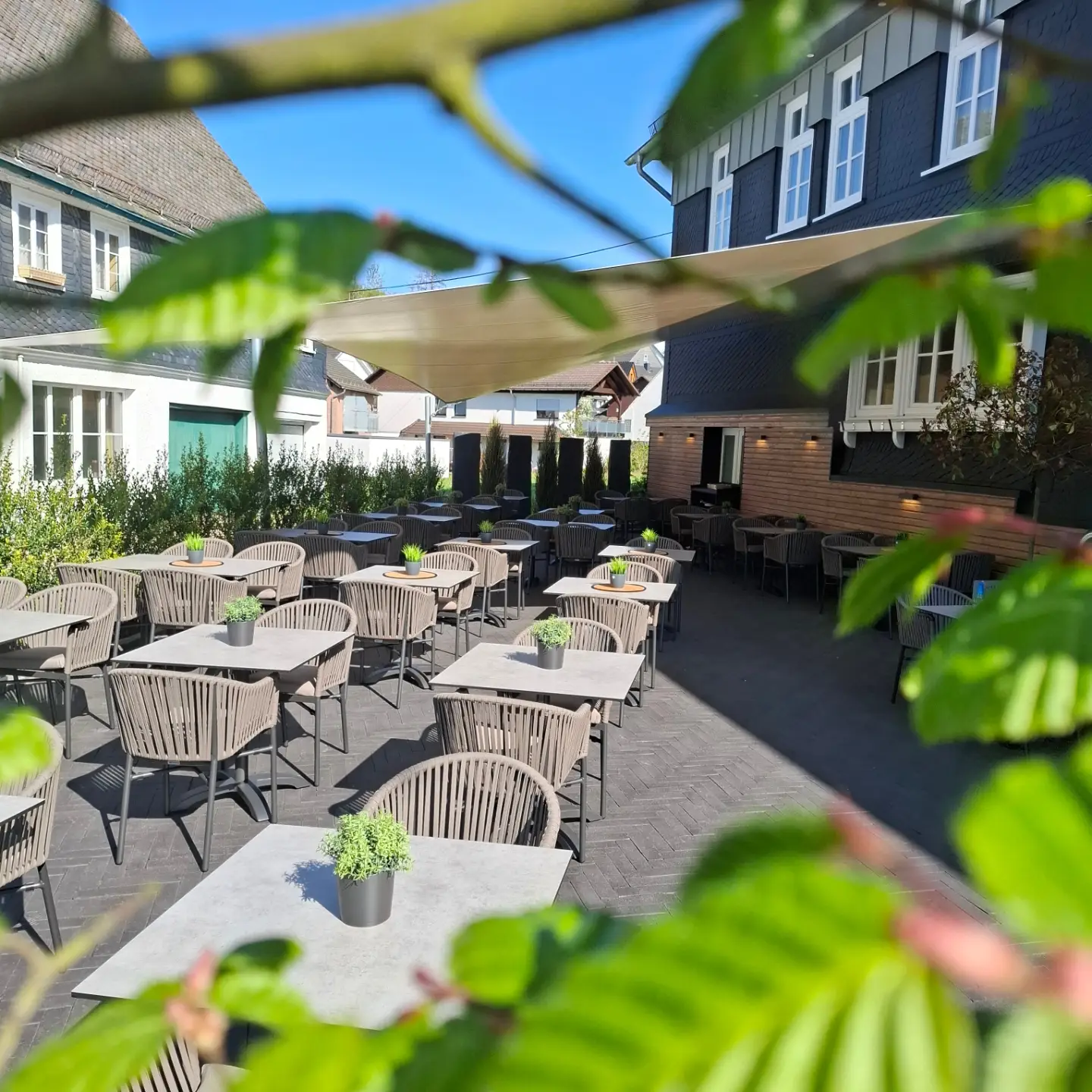 Terrasse des Restaurant Kochschmiede in Wilnsdorf